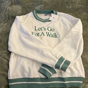 Yellow the Label (Yllw) “Let’s Go For A Walk” Crewneck